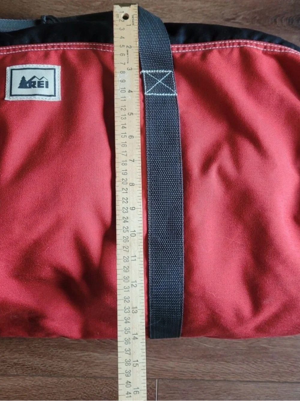 REI Red and Black Weekend Duffel Bag